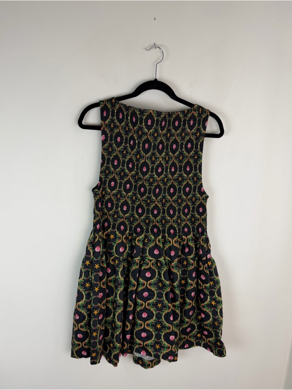Hill House Cosima Mini Nap Dress Black CiscoTrellis Size XL - Picture 6 of 7